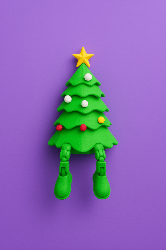 Adjustable Christmas tree with flexible legs - Nuqta 3D Studio - Nuqta 3D Studio