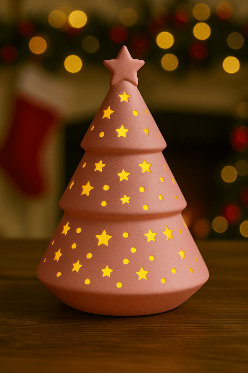 3D Printed Christmas Tree Decoration with LED Lights - Nuqta 3D Studio - Nuqta 3D Studio