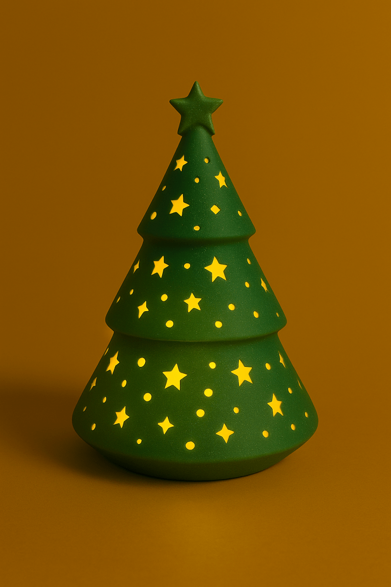 3D Printed Christmas Tree Decoration with LED Lights - Nuqta 3D Studio - Nuqta 3D Studio