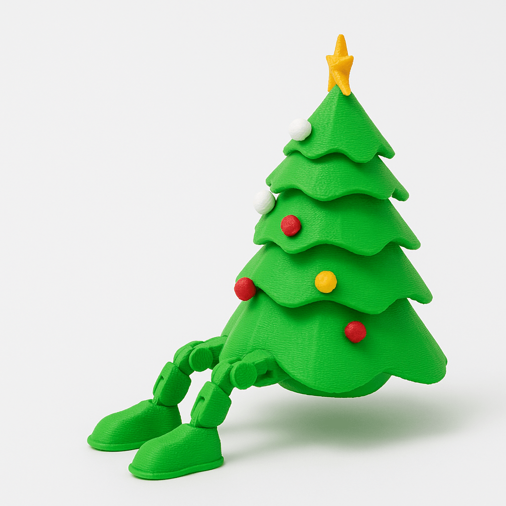 Adjustable Christmas tree with flexible legs - Nuqta 3D Studio - Nuqta 3D Studio