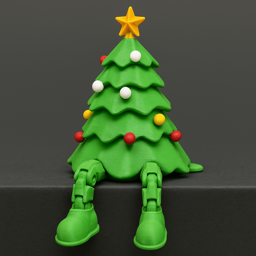 Adjustable Christmas tree with flexible legs - Nuqta 3D Studio - Nuqta 3D Studio