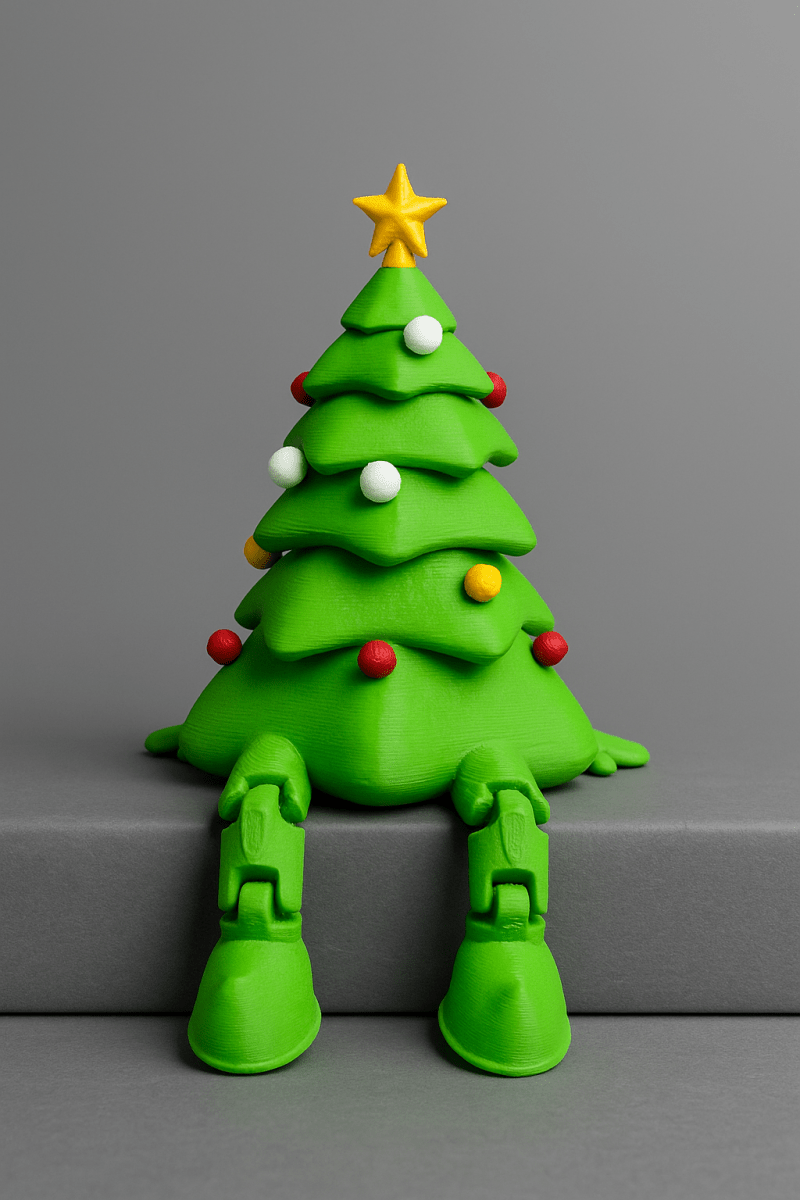 Adjustable Christmas tree with flexible legs - Nuqta 3D Studio - Nuqta 3D Studio