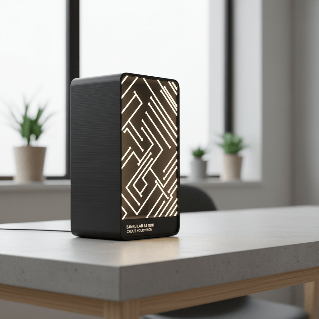 Custom LED Light Box – Personalized 3D - Printed Design - Nuqta 3D Studio - Nuqta 3D Studio