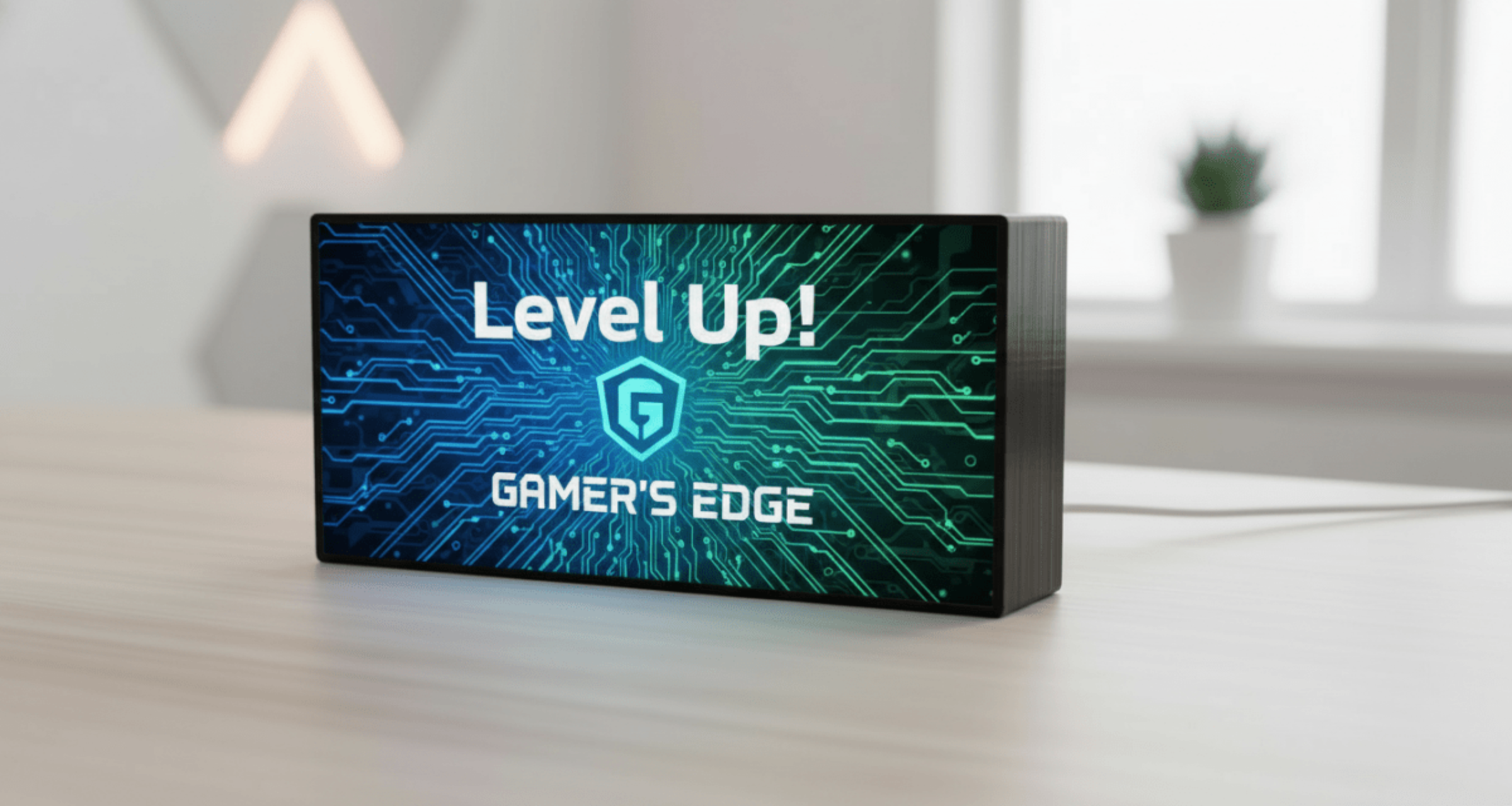 Custom LED Light Box – Personalized 3D - Printed Design - Nuqta 3D Studio - Nuqta 3D Studio