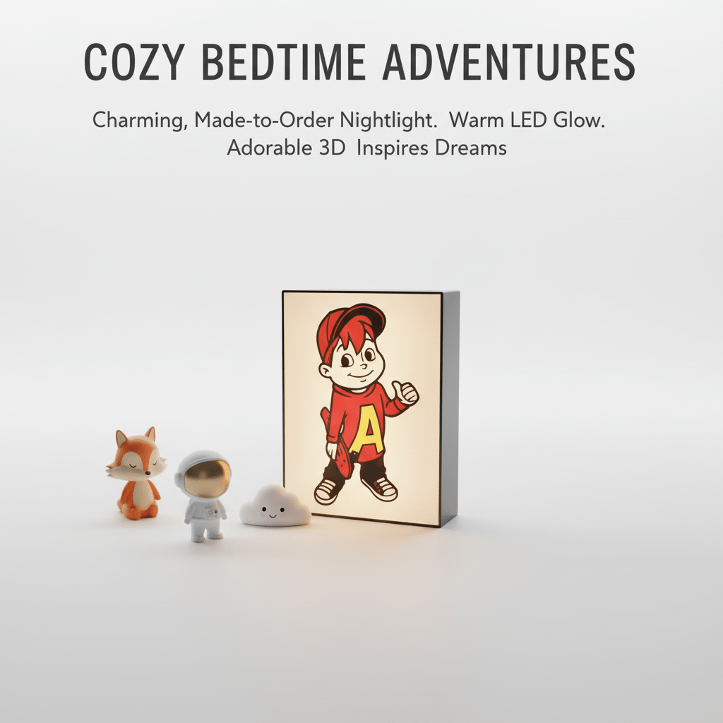 Customized Lightbox — 3D‑printed glow and cartoon pals to light up your little one’s dreams! - Nuqta 3D Studio - Nuqta 3D Studio