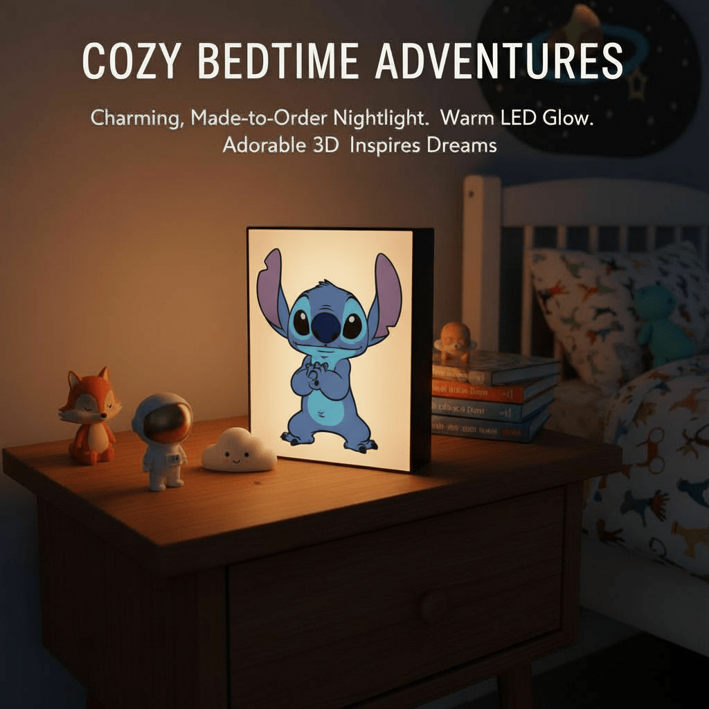 Customized Lightbox — 3D‑printed glow and cartoon pals to light up your little one’s dreams! - Nuqta 3D Studio - Nuqta 3D Studio