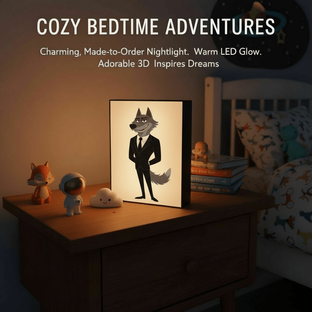Customized Lightbox — 3D‑printed glow and cartoon pals to light up your little one’s dreams! - Nuqta 3D Studio - Nuqta 3D Studio