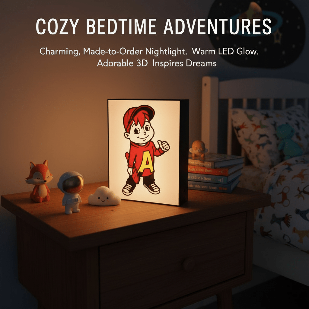 Customized Lightbox — 3D‑printed glow and cartoon pals to light up your little one’s dreams! - Nuqta 3D Studio - Nuqta 3D Studio