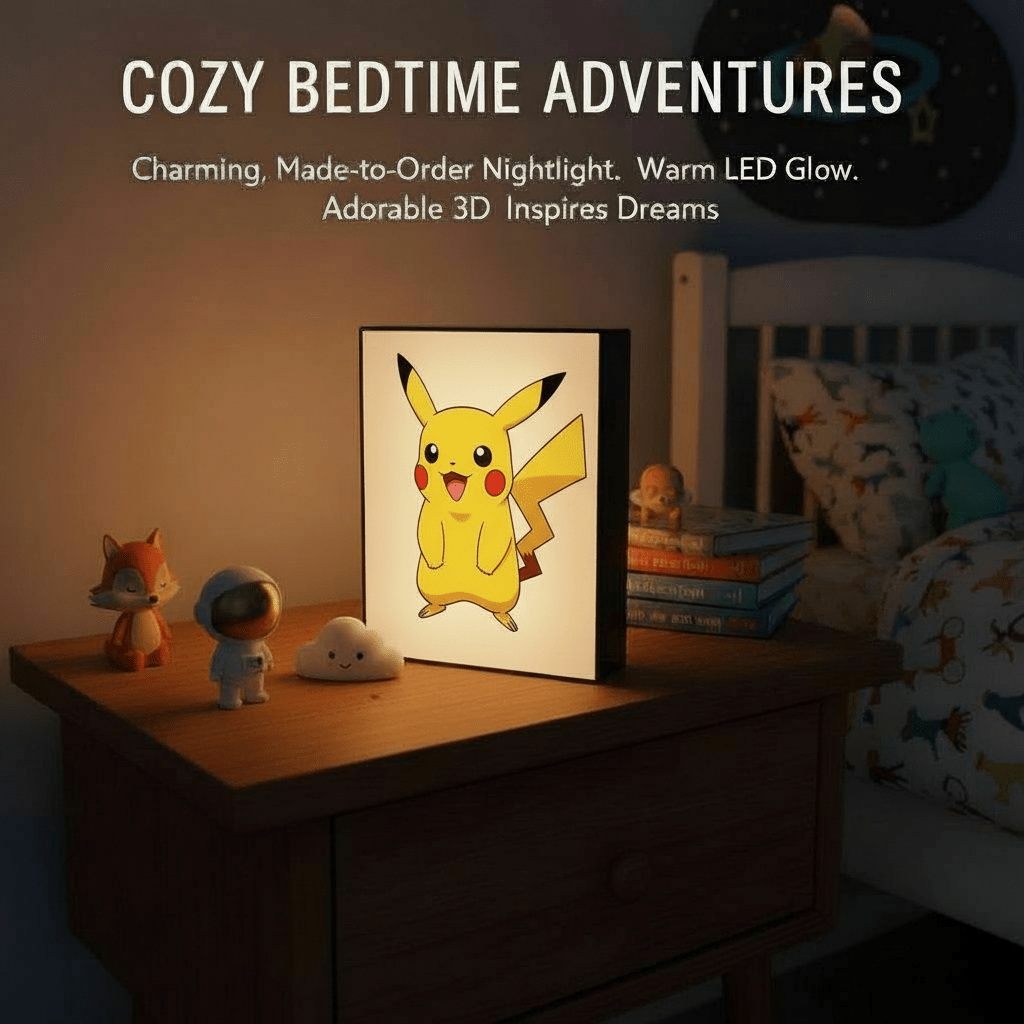 Customized Lightbox — 3D‑printed glow and cartoon pals to light up your little one’s dreams! - Nuqta 3D Studio - Nuqta 3D Studio